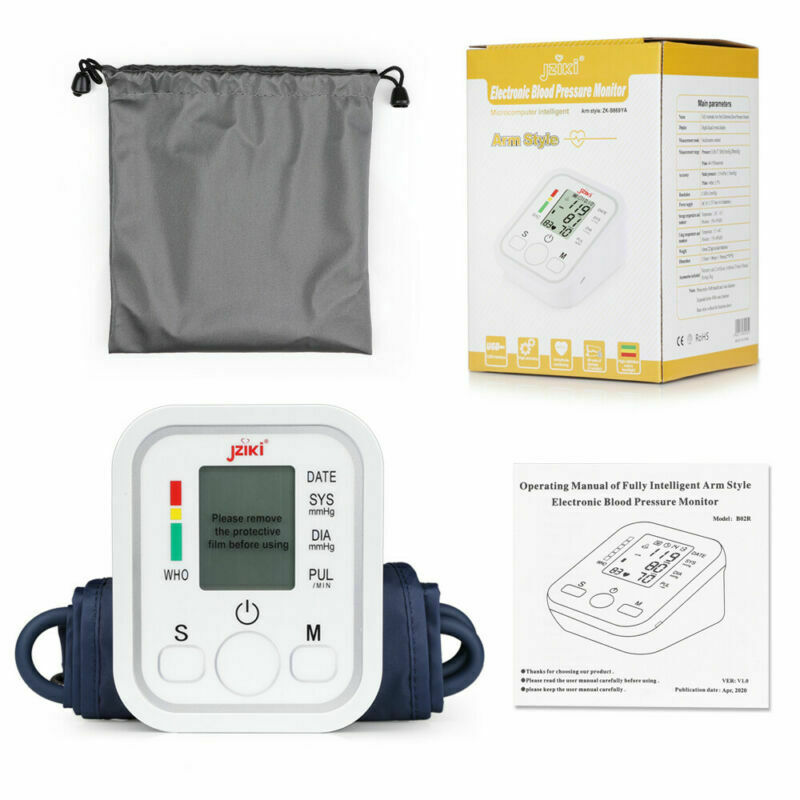Get Fit Tensiómetro para Uso Doméstico - Tensiómetro Médico de Brazo -  Pulsómetro - Memoria 2x99 - Brazalete Grande para Adultos -  Esfigmomanómetro